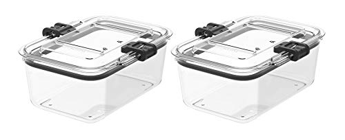 Prepara Latchlok 5.25 Cup Tritan Food Storage Container, Set of 2, Clear - size: 5.25 cup