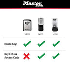 Master Lock Set Your Own combination Wall Mount Lock Box, 5 Key capacity, Black 5401EC