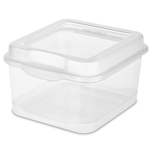 Sterilite 18038612 Small Flip Top Storage Box (24) - size: 1.5 Cubic Feet, style: 24 Pack
