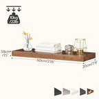 HOOBRO Floating Shelves for Wall and Wire Cube Storage Organizer, Wall Mounte, Wall Mounted Shelf Set of 2, 9-Cube Shelves, Modular Shelves with Metal Grid, DIY Closet Cabinet BF60BJ01-BF09CW01