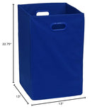 Simple Houseware Foldable Closet Laundry Hamper Basket, Dark Blue - color: Dark Blue