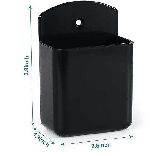 6 Pcs Remote Control Holder Wall Mount, TV Remote Controller Holder - Self Adhesive Marker Holder Wall Mount Pen Holder Storage Organizer for Home Office School (Black) - color: black-6pcs