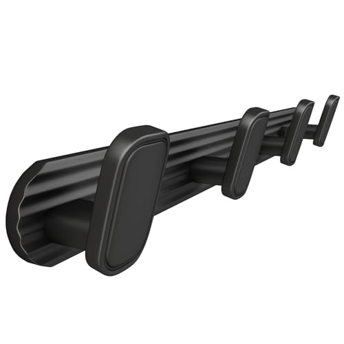 Coat Rack Wall Mount Black, 4 Hooks Rack Metal Coat Hanger Wall for Hanging Hat Purse and Robes, Towel Hook for Bathrooms and Entryway (1 Pack) - color: Black, size: Round 4 Hooks 1 Pack