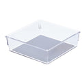Glad Drawer Organizer Bin, 6x6 - Heavy Duty Clear Plastic Storage Tray for Junk Drawers, Kitchen Utensils, Bathroom Vanity, and Organizing Pantry - BPA Free, Food Safe, Non Slip - size: 6x6