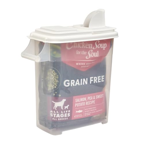 Buddeez Pet Food Storage Dispensers - Dog Food Storage Containers, Cat Food Containers, Bird Seed Containers w/Handle and Flip Lid, 8 Gallon(2 pack) - color: White Lid, size: 2 Pack (32 Quart)