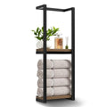 Towel Racks for Bathroom, 2 Tier Wall-Mounted Towel Rack, Home Decor Shelf, Space-Saving Organizer Rack for Household, Bathroom, and Bedroom