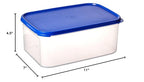 Tupperware Modular Mates Rectangular 18 Cup Brilliant Blue Food Storage Container