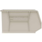 Akro-Mils 30265 AkroBins Plastic Storage Bins, Space-Saving Stackable Bins for Garage, Pantry, Craft Organization, 18-Inch x 8.25-Inch x 9-Inch, Stone, 6-Pack - color: Stone