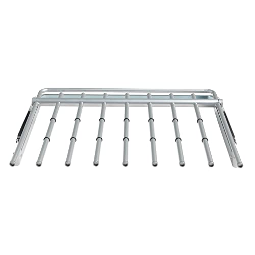 Rubbermaid Configurations Pants Rack Titanium Holds 7 Pairs of Pants Non-Slip Closet Organization and Storage