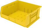 Akro-Mils 30250 AkroBins Plastic Storage Bins, Space-Saving Stackable Bins for Garage, Pantry, Craft Organization, 15" x 16" x 7", Yellow, 6-Pack - color: Yellow