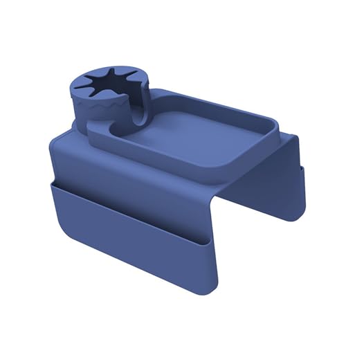 Couch with Cup Holders Silicone Sofa Armrest Organizer for 6-14" Arms Anti-spill Armchair with Detachable Side Pocket for Remote & Tablet - color: DL