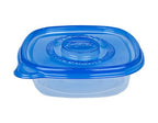 Glad GladWare Entree Food Storage Containers with Lids, Medium Square BPA Free Plastic for Meal Prep and Lunches, Lock Tight Seal, Microwave and Dishwasher Safe, 25 Oz, 5 Count - size: 25 oz - 5 Count, style: Square