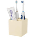 Diatomite Toothbrush Holders for Bathrooms, Electric Toothbrush and Toothpaste Holder 3 Slots Tooth Brush Organizer for Bathroom Countertop, Shower, Vanity - Yellow - color: Yellow