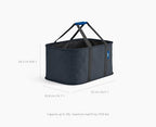 Joseph Joseph Hold-All, Collapsible 35L/9.25 Gallon Washing Laundry Basket Bag, Durable Fabric, Moisture Resistant - Carbon Black - color: Black, size: 35L