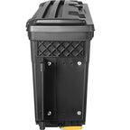 VEVOR Truck Bed Storage Box, Compatible with Dodge Ram 1500 2019-2021 L, Waterproof ABS Wheel Well Tool Box with Lockable Lid and Password Padlock, 6.6 Gal/25 L Truck Bed Toolbox, Driver Side, Black - size: Driver Side, style: Dodge Ram