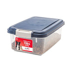 IRIS USA Airtight Dog Food Storage Container, Up to 11 lbs, Dog Cat Bird and Other Pet Food Treats Storage Bin, Dog Cat Wet Food Cans, Keep Fresh, BPA Free, Stackable, Navy - size: 11 lbs