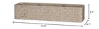 Seagrass Storage Basket 3 Sections Woven Shelf Baskets with Compartment (Whitewash, 14.6inch x 4.7inch x 3.1inch) - color: Whitewash 3 Sections without Lid