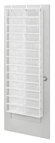 Whitmor Over The Door Shoe Shelves - 26 Sections - White