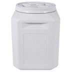 Vittles Vault Traditional Pet Food Storage Container For Dog Kibbles/Bird Seed/Oatmeal/Rice/Flour/Cereal, BPA Free Plastic, Sealed Airtight For Cat Food, Up To 50 lb, Made in USA, With Scoop, Gray - size: 50 Pounds