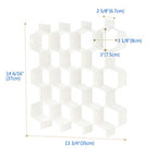 Poeland Drawer Divider Organizer 8pcs DIY Plastic Grid Honeycomb Drawer Divider White 2 Pack - color: White(2pack)
