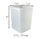 NewTupperware Modular Mates Square #4 Container 23-Cup / 5.4 L with Seal (Soft Candy Pink) - color: Soft Candy Pink