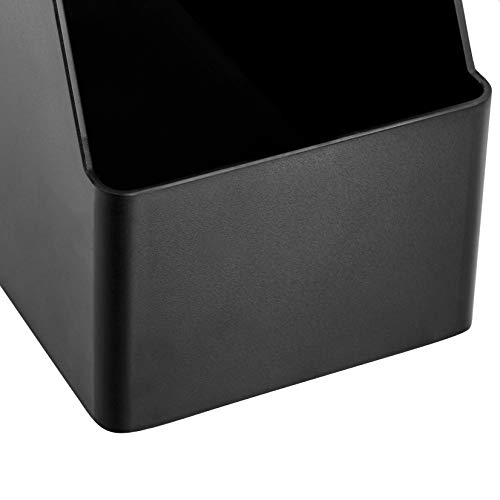 Amazon Basics Plastic Desk Organizer Vertical Magazine Rack and File Holder, Black, 12-Pack - size: 12 pack