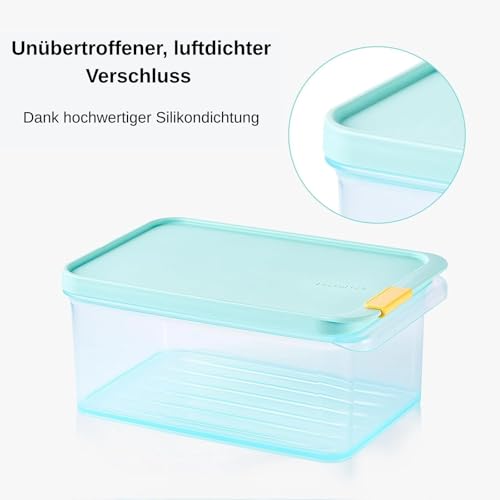 LocknLock Freezer Fit Plastic Freezer Containers | Airtight Stackable Food Storage for Meal Prep | Microwave & Dishwasher Safe | BPA Free Freezer Container with Lid, 1.05L - size: 1050ml