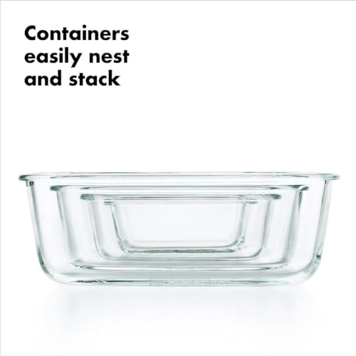 OXO Good Grips 2 Cup Smart Seal Glass Airtight Round Food Storage Container - size: 2 Cup