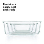 OXO Good Grips 2 Cup Smart Seal Glass Airtight Round Food Storage Container - size: 2 Cup