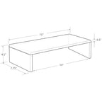Azar 515360 Acrylic Monitor Stand Riser – Made in USA Laptop stand and Monitor Riser Acrylic Monitor Stand Riser Clear Laptop Stand for Desk Ergonomic Display Riser, Clear (15-Inch-Luxury Handcrafted) - size: 15-Inch