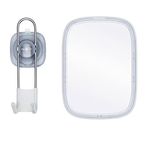 OXO Good Grips Suction Fogless Mirror 3" L x 7.2" W x 13.2" H - style: Suction Fogless Mirror
