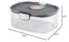 Progressive ProKeeper International Airtight Food Storage Container with Terracotta Disk for Freshness, Stackable & Dishwasher Safe, Ideal for Cookies, Baked Goods, & More 3 Quart, 3-Piece - size: 3-Piece, style: 3-Quart Prokeeper