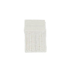 Household Essentials Small Handwoven Paper Rope Wicker Basket with Lid, White (Pack of 6) - color: White, size: Small (Pack of 6)