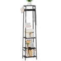 Coat Rack Freestanding, Coat Stand with 3 Shelves and 7 Hooks, Hall Tree Free Standing, Clothes Rack Stand Organizer for Bedroom, Hallway, Entryway, Living Room, Industrial Style, Black - color: Black, style: 3 Shelves