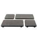 NiuYichee Set of 4 Water Absorbent Diatomite Coasters, Diatomaceous Earth Kitchen Soap Dish, Bathroom Trays, Water Absorbing Stone Used for Hand Soaps & Plants & Toiletries in The Modern Home - color: Set of 4 Dark Grey