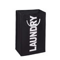 Laundry Basket, Durable Handles for Easy Carry, Collapsible Cloth Baskets, Hampers for College Dorms, Foldable Fabric Hamper Bags (Black,1 Piece) - color: Black