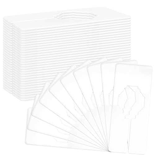Sukh 30PCS Rectangular Closet Dividers - Plastic Closet Shelf Dividers For Clothes Organization Clothing Rack Tags Label for Wardrobe Retail Store Boutique Supplies Sturdy Durable No Burrs (White)