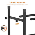 Uneviesyka Expandable Shoe Rack Organizer,Adjustable and Stackable Shoe Storage Shelf,Heavy Duty Metal Small Shoe Rack for Closet Entryway Bedroom (Black, 4 Tier) - size: 4 Tier