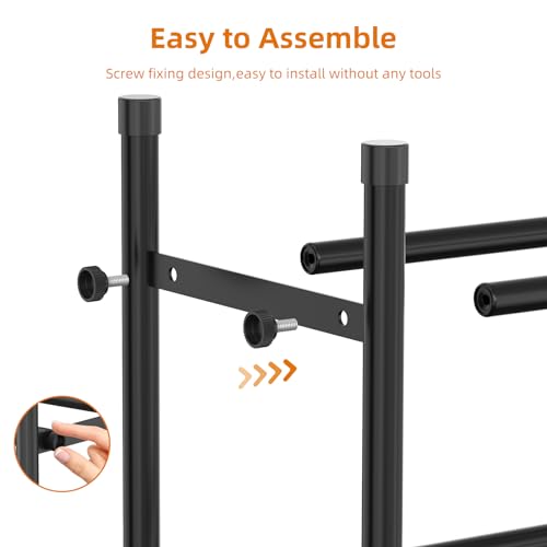 Uneviesyka Expandable Shoe Rack Organizer,Adjustable and Stackable Shoe Storage Shelf,Heavy Duty Metal Small Shoe Rack for Closet Entryway Bedroom (Black, 4 Tier) - size: 4 Tier