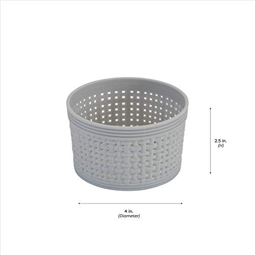 Simplify 10 Piece Organizing Set | Multiple Size Bins | Multipurpose | Office | Desk | Dorm | Bathroom | Storage Basket | Small Items | Accessories | Grey