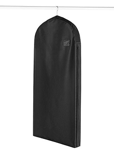 Whitmor Deluxe Zippered Dress Bag, Black - color: Dress Bag Black