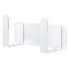 Stainless Steel Wall Mounted Cutting Board Holder Punch-Free Adhesive Multifunctional Kitchen Organizer Pot Lid Storage Rack 7" x 2.3" x 1.8" White - color: White