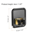uxcell 4pcs Mop Broom Holder Wall Mount, 304 Stainless Steel Mop Broom Organizer Storage Rack, Self Adhesive Broom Hanger for Bathroom, Laundry Room, Black - color: Black