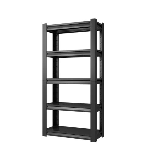 72" H Garage Shelving 2500LBS Heavy Duty Metal Shelving Adjustable 5 Tier Storage Shelves Metal Shelves for Garage Industrial Basement School Warehouse, 15.7" D x 35.4" W x 72" H - size: 15.7" D x 35.4" W x 72" H
