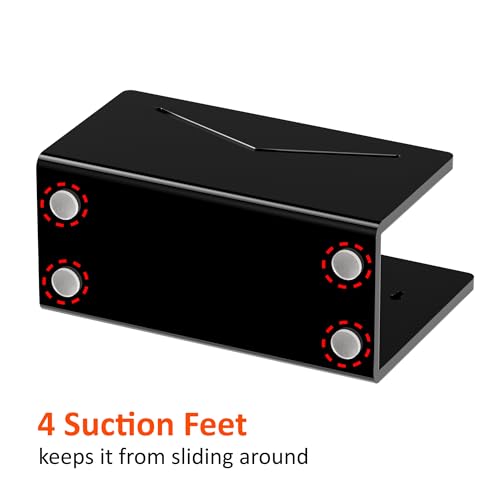 FUCDTEFC Acrylic Mail Holder, Black Acrylic File Letter Organizer, Vertical Envelope Mail Holder for Desk, Lightweight Countertop Bill Holding Sorter Letter Invoice Stand for Home Office School - size: 1 Section Black
