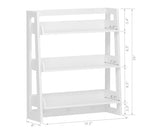 UTEX Bathroom Wall Shelf, Over Toilet Storage Shelf Organizer, 3-Tier Wall Mount Shelf Rack with Hook, White