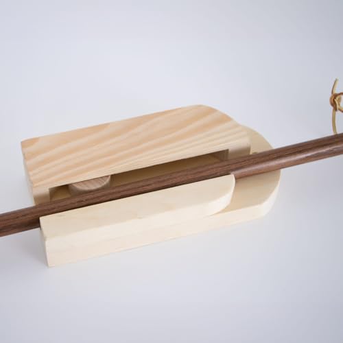 Lehman's Amish Handcrafted Broom Holder, Wall-Mount Wooden Storage Solution for Corn Brooms, Fireplace Brooms and More, Natural Unfinished - color: Natural Unfinished