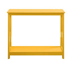 Convenience Concepts Oxford Console Table 39.5" - Sofa Table with Storage Shelf, Transitional Entryway Hall Table for Living Room and Bedroom, Display Foyer Table, Yellow - color: Yellow