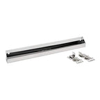 Rev-A-Shelf 25" Slim Tip-Out Sink Tray for Kitchen and Bathroom Base Cabinets, Large Pull Out Stainless Steel Storage Organizer, Silver, 6541-25-52 - size: 25" x 1.7" x 3"