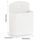 4 Pcs Remote Control Holde Wall Mount, TV Controller Holder, Self Adhesive Remote Holder, Wall Pen Holder Storage Accessories for Home Office School (White) - color: White&4Pcs